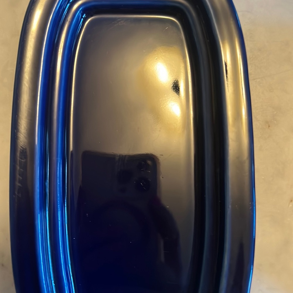 Fiesta wear Navy butter dish